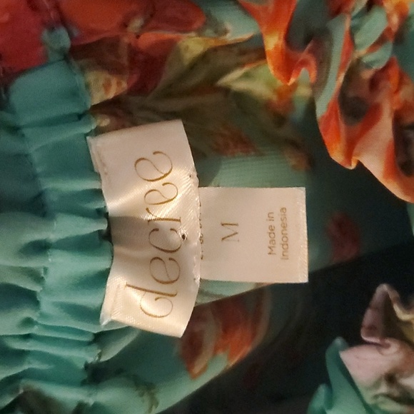 Womens Decree Peasant Style Sleeveless Top. Teal/Multi. Sz M. New W/O Tag. - Picture 8 of 8